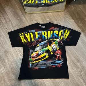 Vintage Kyle Busch #18 M&M'S NASCAR All Over Print AOP T-Shirt Size 2XL